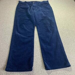 Johnston & Murphy Mens Pants Size 36X32‎ Blue Corduroy Straight Leg Chino